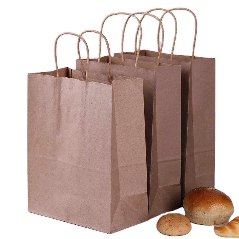 
custom logo printed paper food bag 