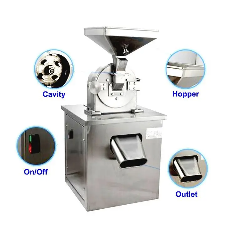 All-purpose Grinding Pin Mill Pulverizer Machine Grinder for Spices Herbs Grain Corn Fodder Fruit