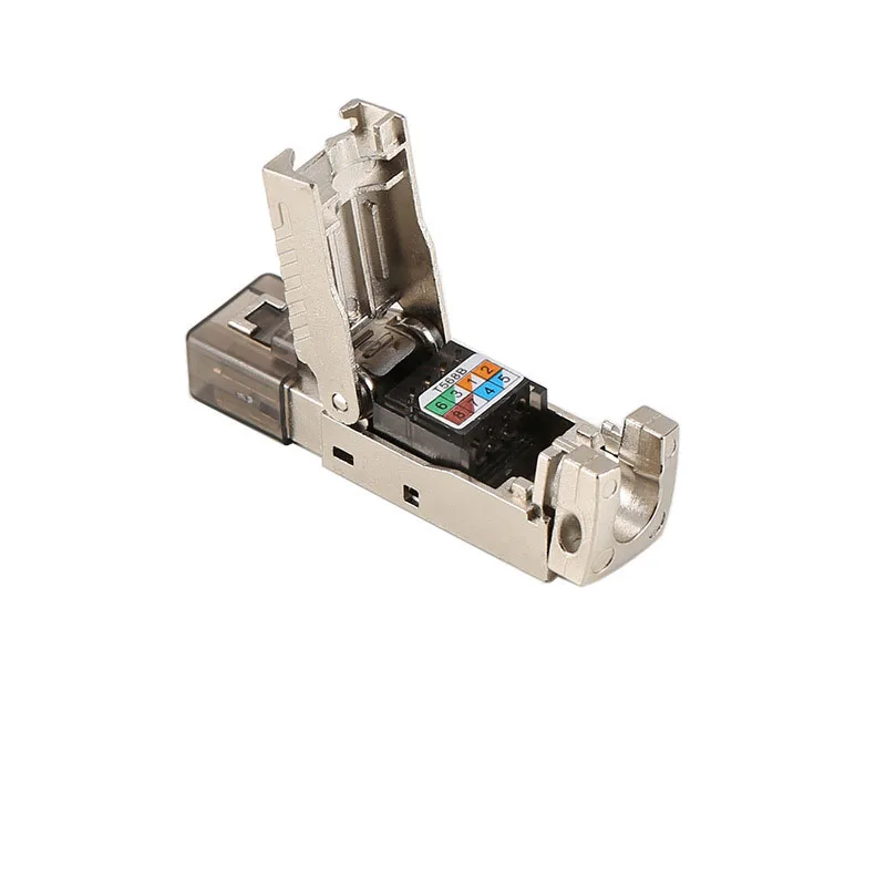 Hot sale 8P8C Connector CAT.6A CAT.7 CAT.8  6a 7a 8a STP rj45 toolless plug