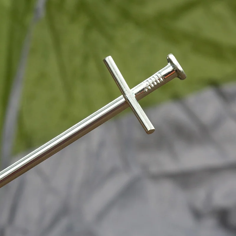 High Strength 17cm Galvanized Steel Camping Tent Peg Outdoor Metal Tent Pole Pegs