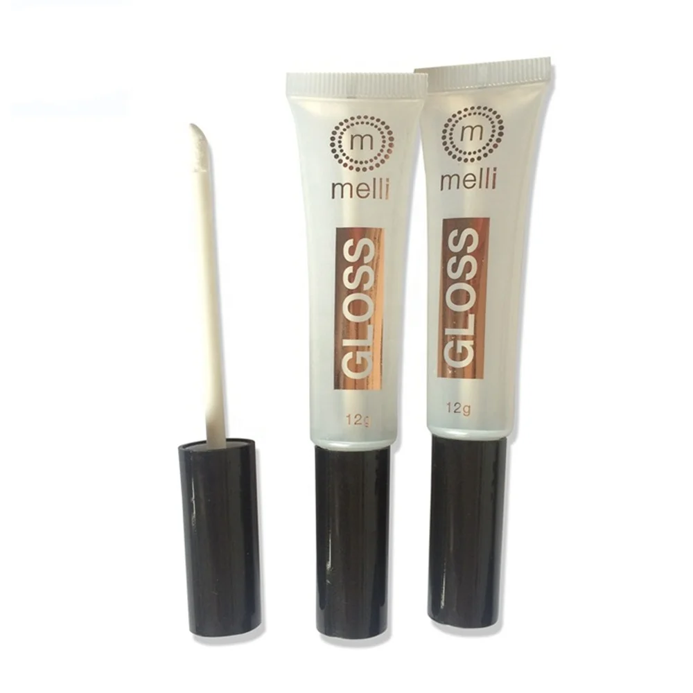 Customized Color Plastic lip gloss Mascara Tube with Brush Applicator and Round Doe Foot Wand Screw On lid