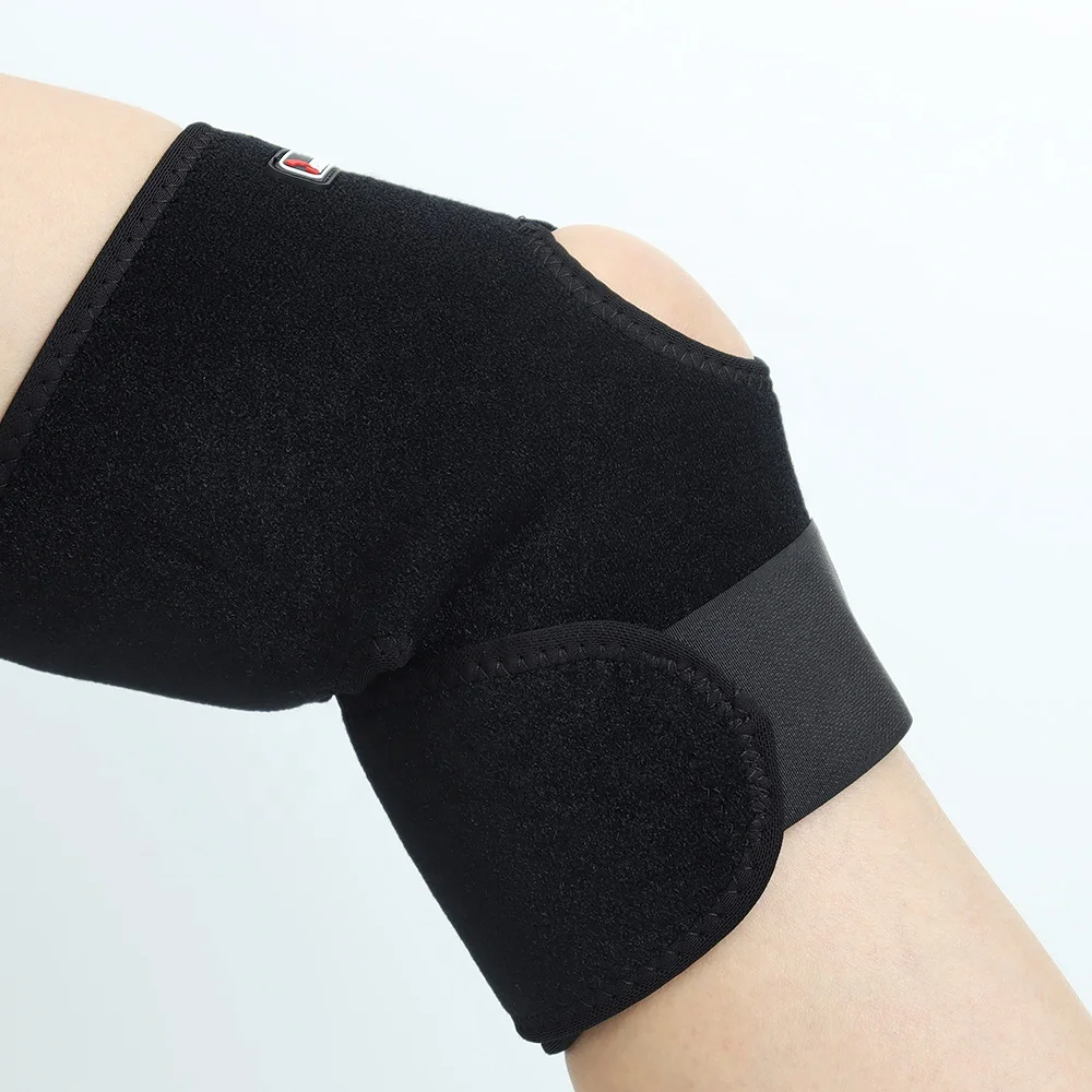 For outdoor or indoor sports protect type two-strip open-hole knee braces spring orthopedic knee support