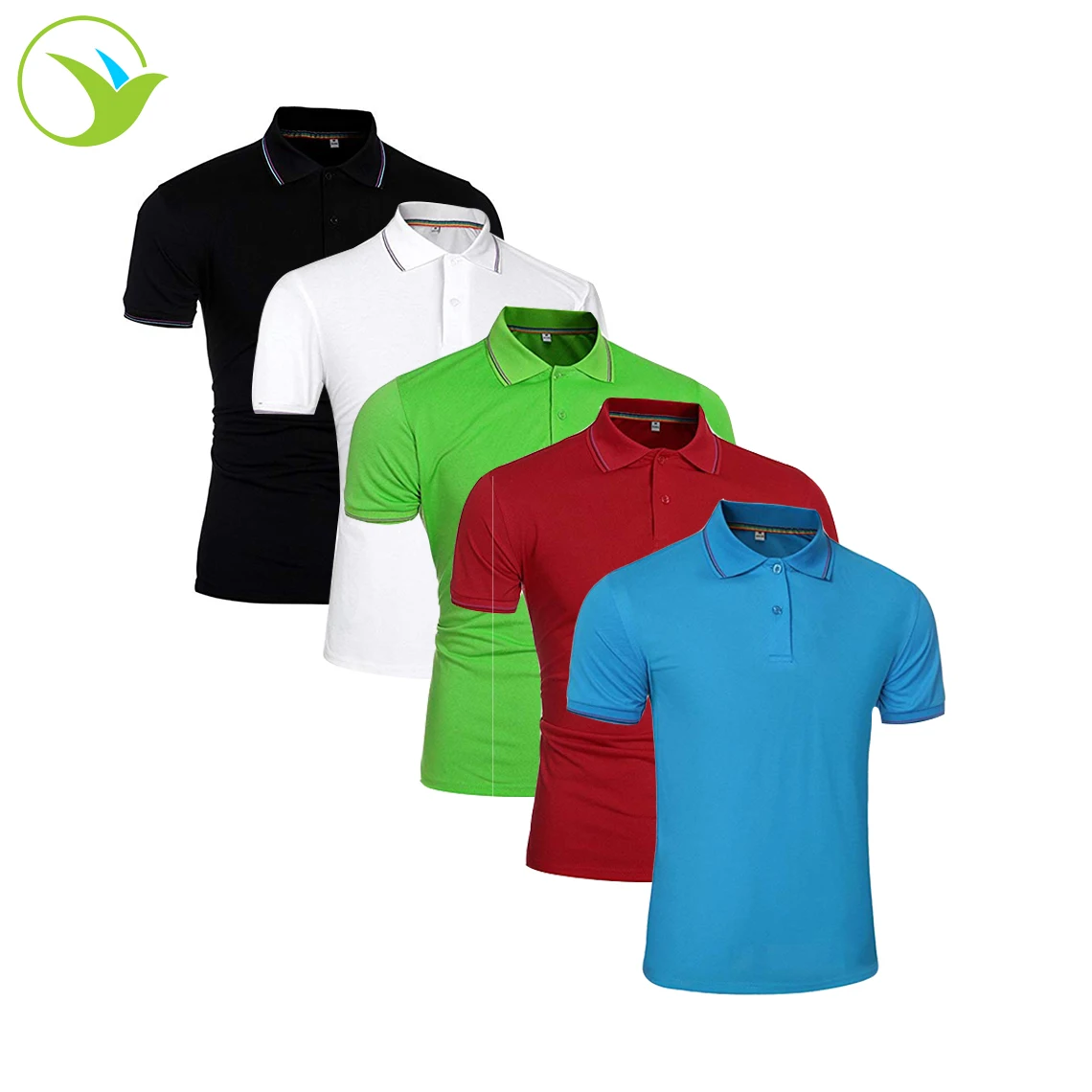 Оптовая Продажа Дешевая офисная форма 100% хлопок поло воротник простой белый черный красный зеленый синий Поло рубашка