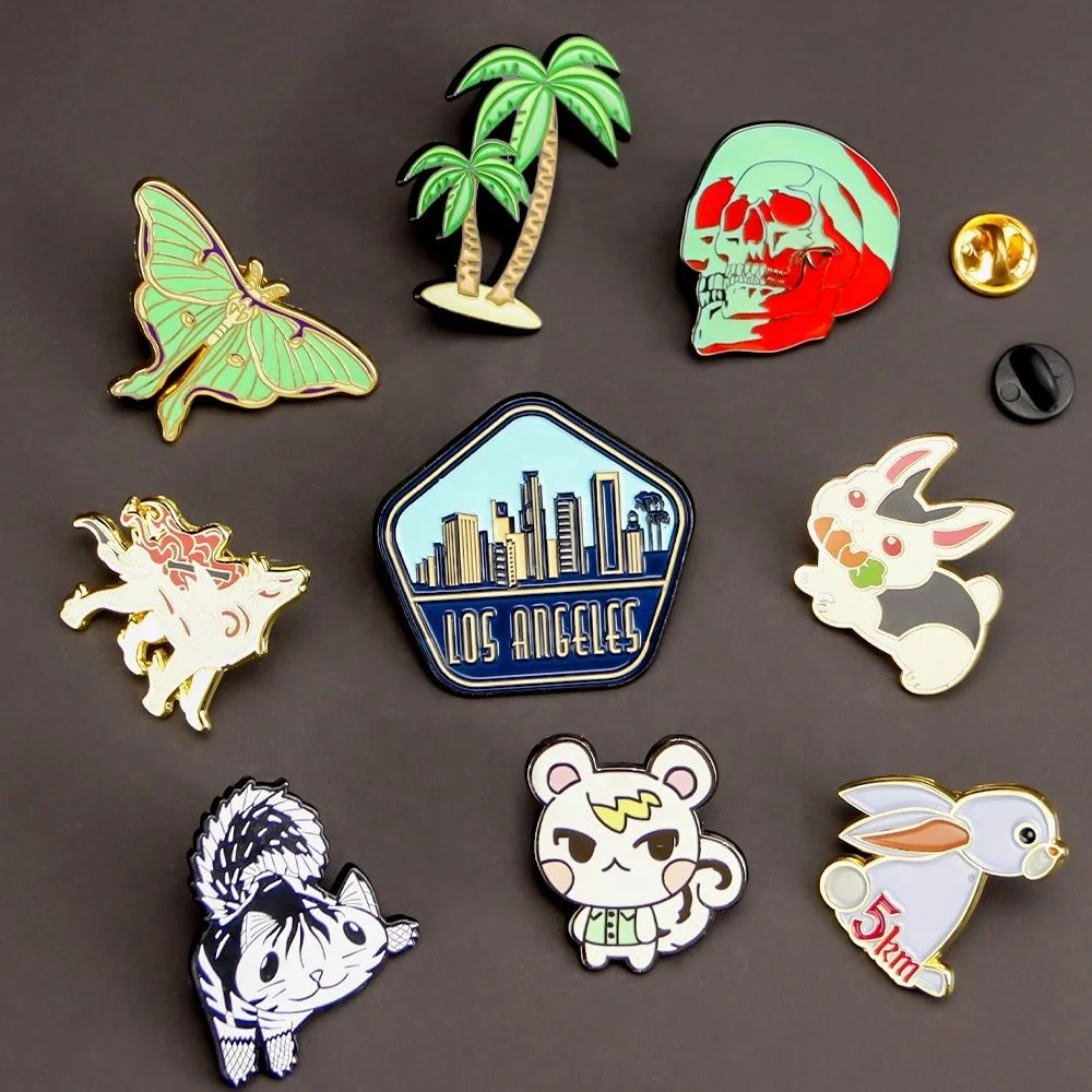 Metal Lapel Pin Texas Cowboy Boot Enamel Custom Badge