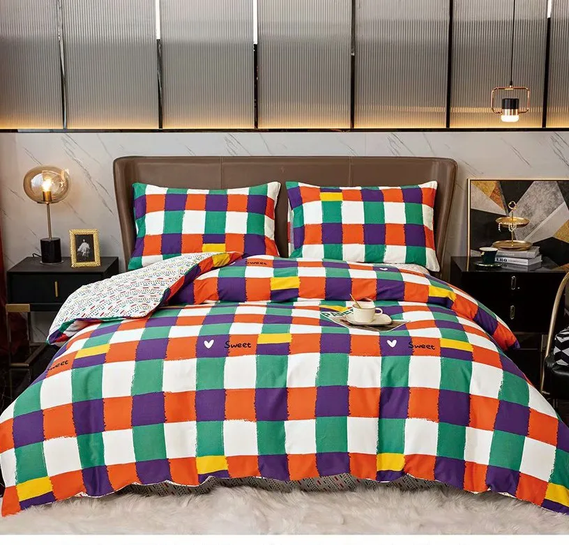 Excellent Quality Home Textile Bed Sheet  Bedsheet Bedding Set 100% Cotton Comforter Sets Bedding