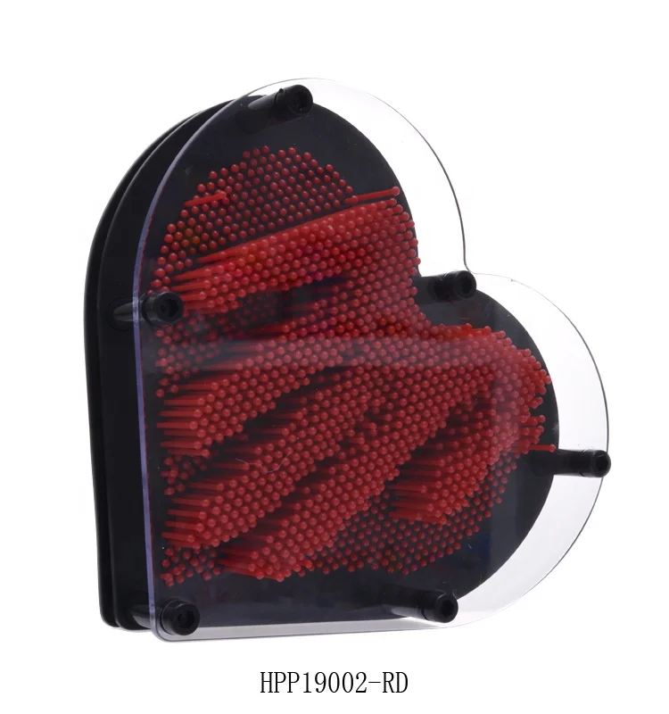 
heart shape plastic 3D Pin Art/2020 Best Novelty Toys 