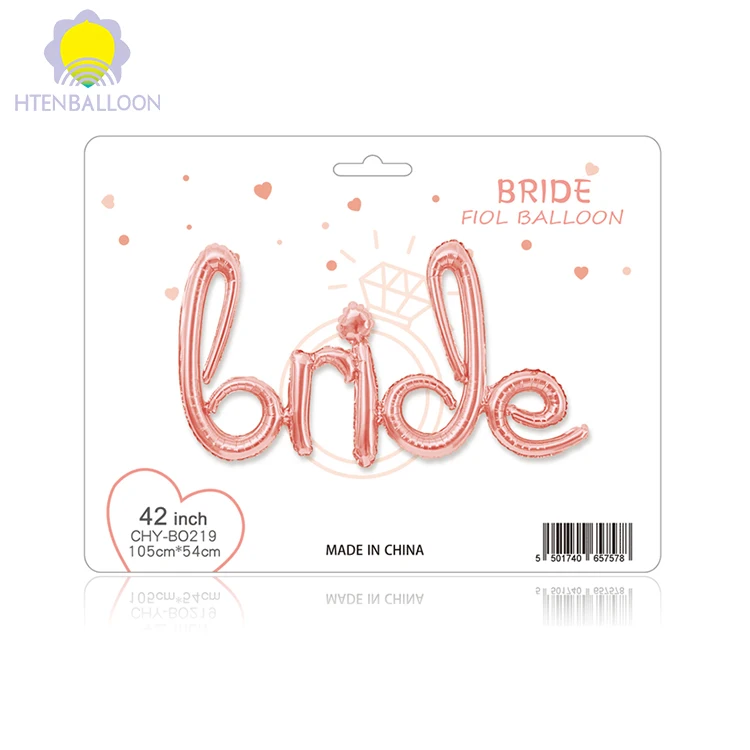 
Bride to Be Banner Letter Balloon Party Supplies Happy Birthday Foil Balloons 
