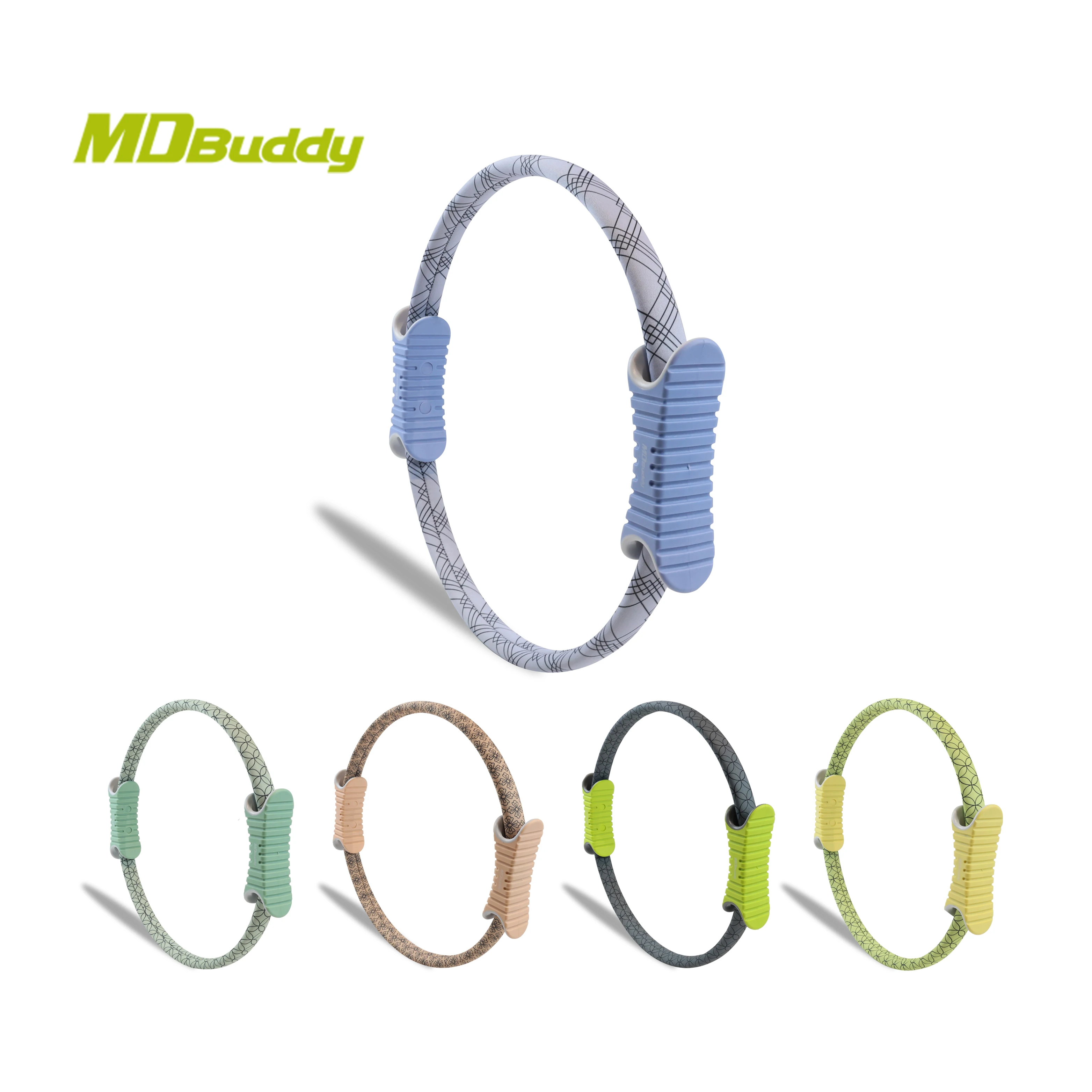 MDBuddy Printed Pilates Ring Circle Fitness Ring Hot-selling Magic Circle With Handles for Men and Women