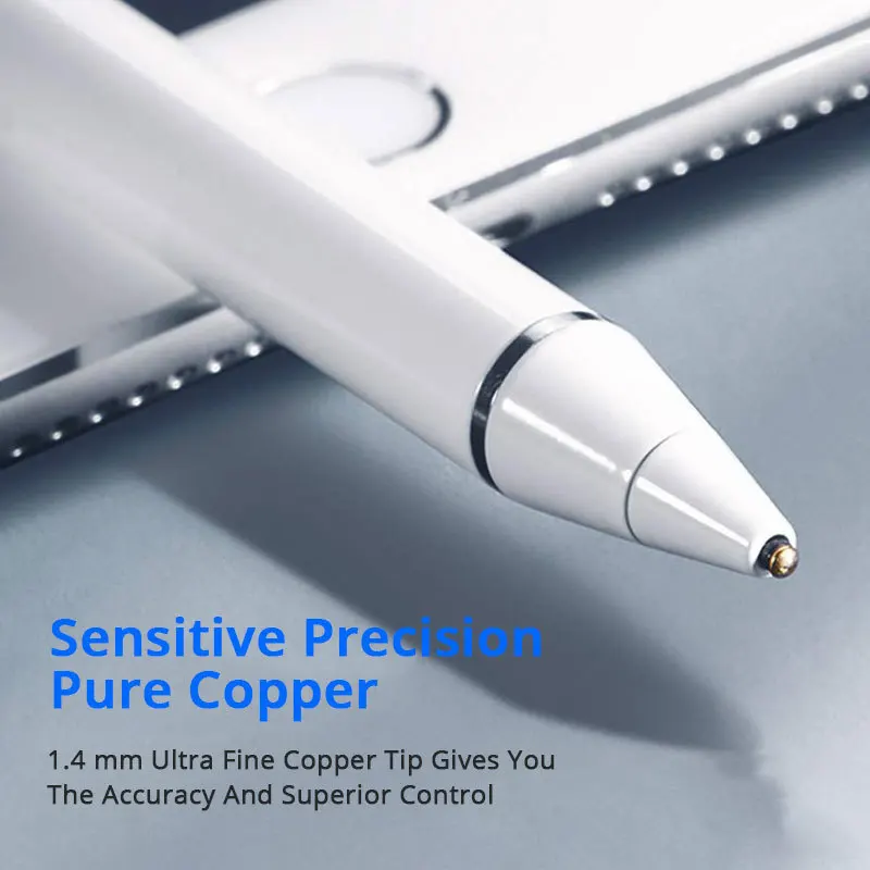 Factory wholesale digital aluminum metal capacitive touch active stylus, suitable for Pro Tablet PC Android