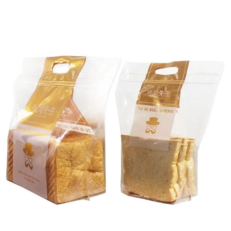 
Food wrapping biodegradable baguette transparent plastic bread bags with your own logo 