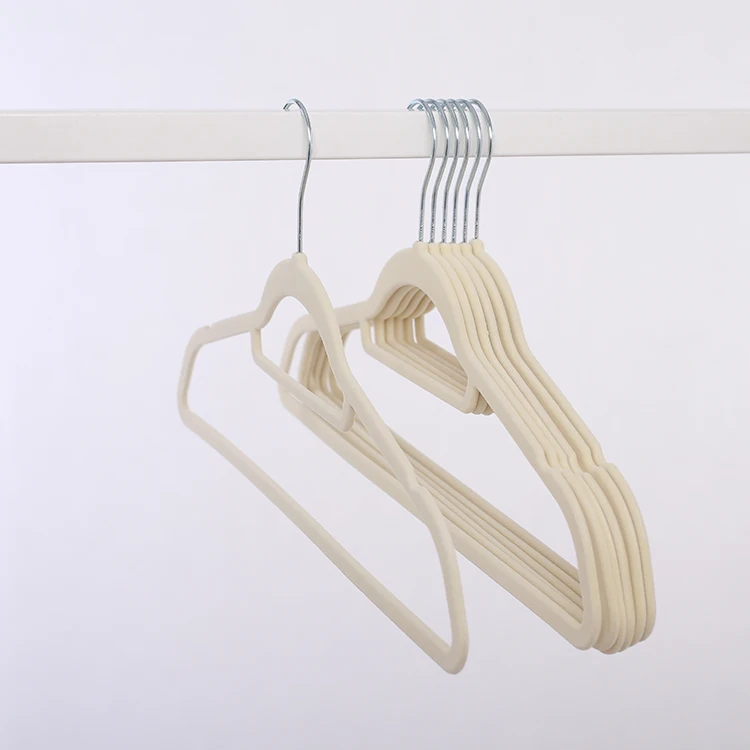 Inspring Multi-color Flock Hanger Space Saving Luxury Flock/Velvet Hanger For Adult