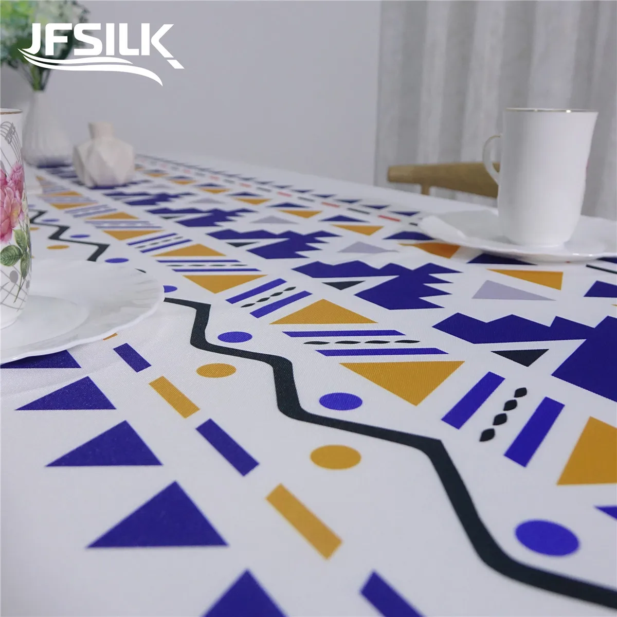 table cloth Bohemian square waterproof tablecloth 100% polyester tablecloth boho polyester printing for event