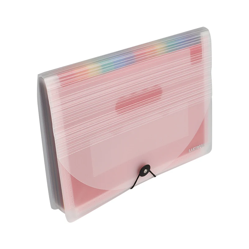 High-quality 24 layer expansion folder Multi-layer classification accordion storage bag A4 folder plastic file 24 pockets