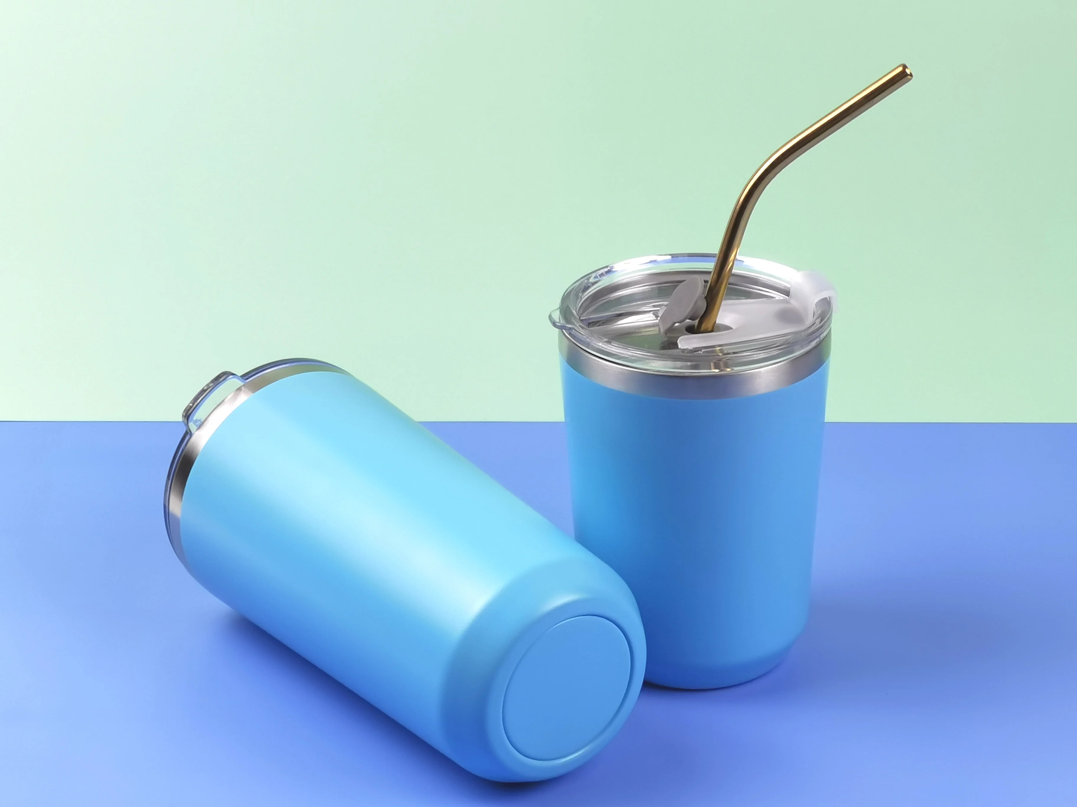 2020 New 12oz 17oz Double wall 304 stainless steel tumbler with LID coffee cup water bottles