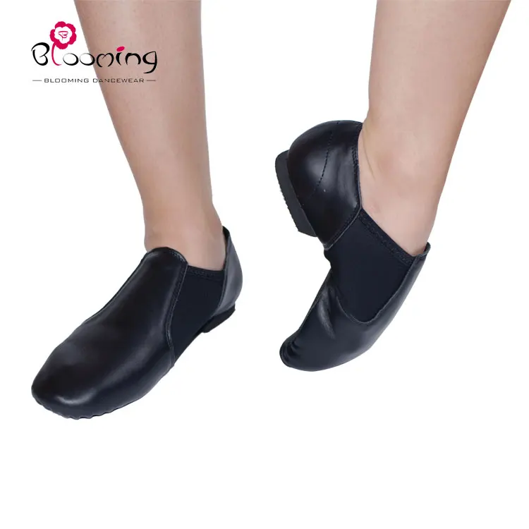 В наличии готов к отправке Amazon Лидер продаж сплит подошва Черная кожа Джаз танцевальная обувь B41201-1