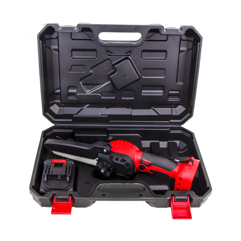 GOMAN 21V best cordless chainsaw for tree cutting household garden tool electric mini chain saw