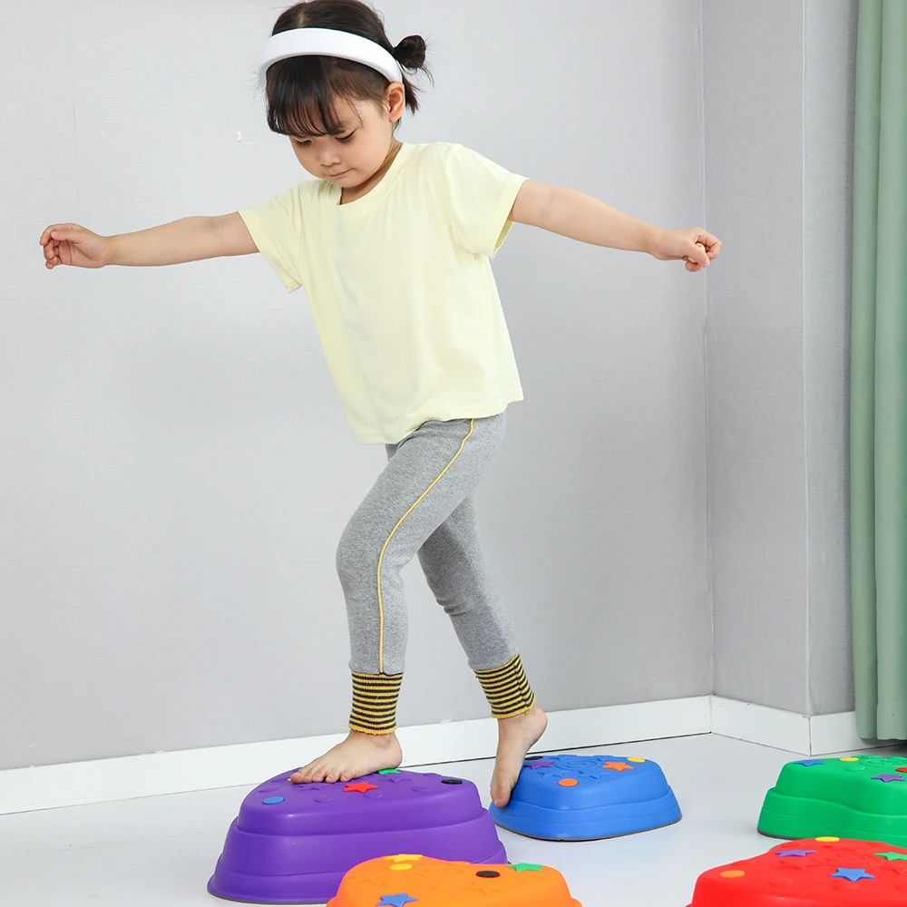 Children Educational Sensory Integration Balance Training Tactile Balanced Beam Baby Stepping Stone Toys for Sale