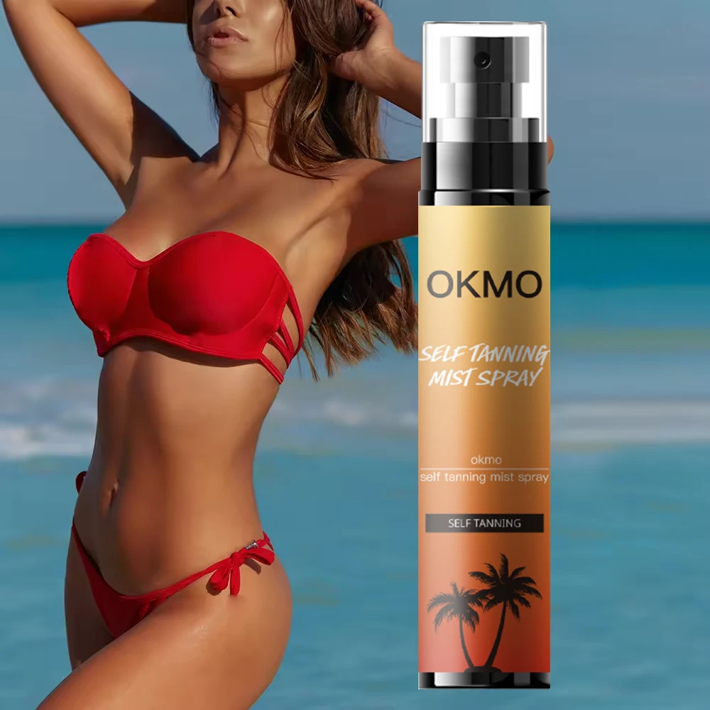 OKMO Customised Private Label Self Tan Mousse Intensive Tanning oil spray Cream Lotion Natural Sunbed Nasal Spray Tanning