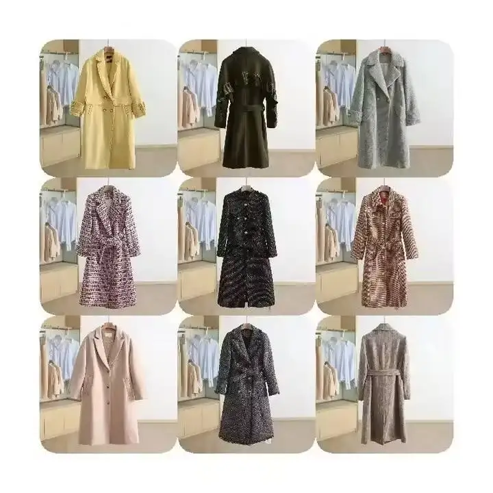 High Quality Custom Womens Long Wool Cashmere Trench Coat Wool Winter Coats Women