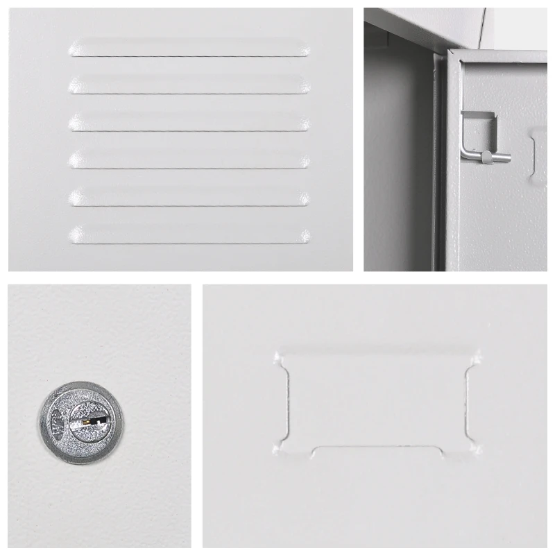 Cheap One Door Single Metal Locker with hanging rod