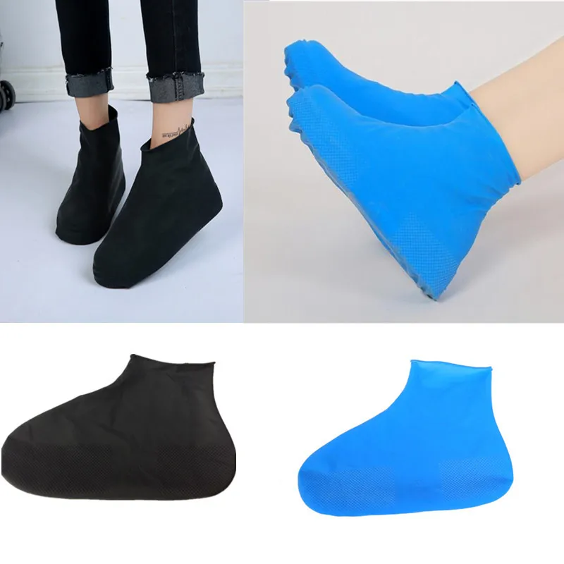 Wholesale outdoor rainy day travel thickening shoe Cove rubber waterproof rain-proof snow-proof sand-proof latex shoe cove