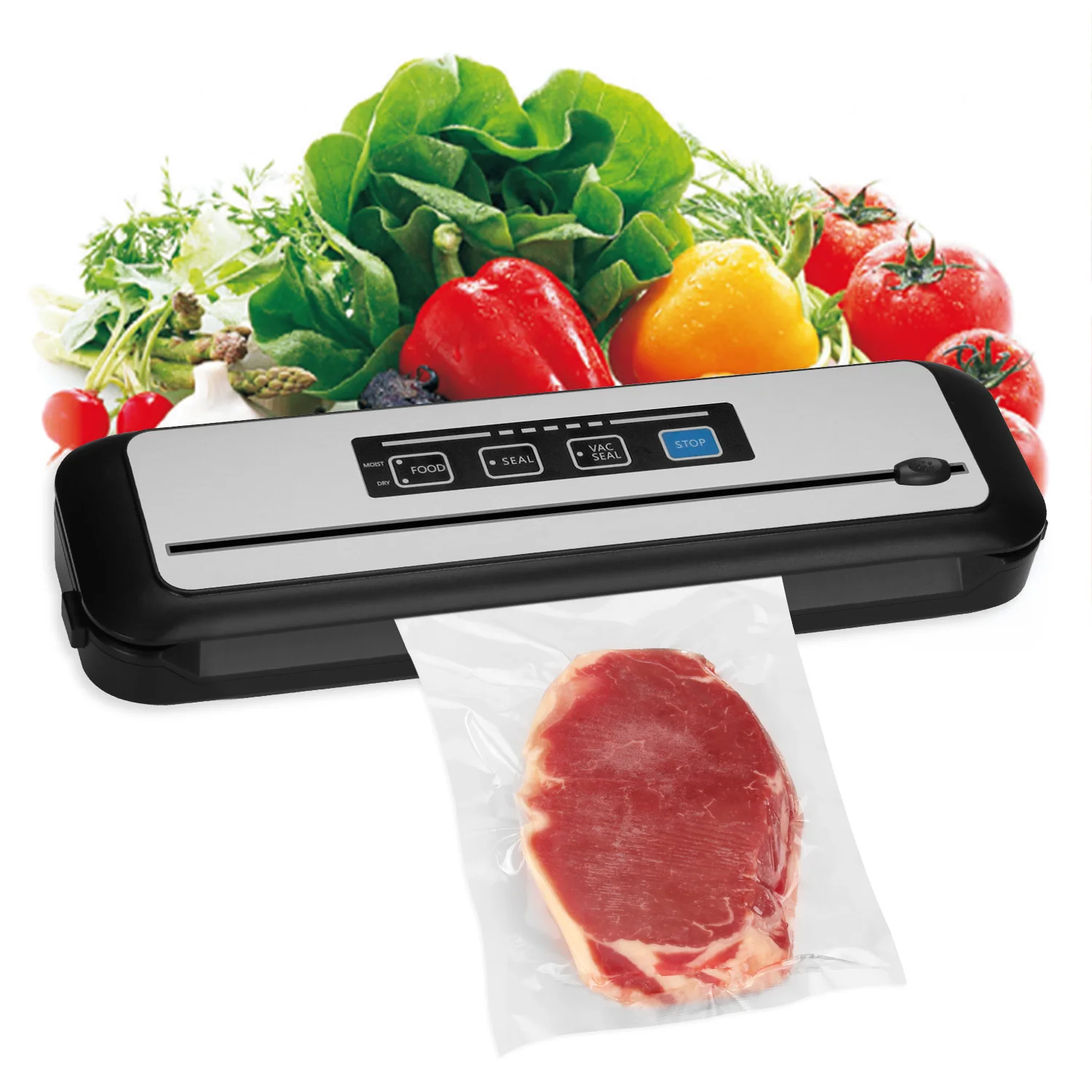 Small home use garlic fish vacuum sealer machine