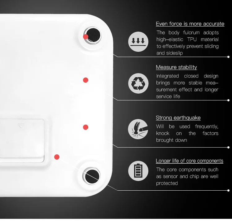 Smart Accurate Bathroom digital Body Fat balance weight Muscle Water Bone mass Analyzing body fat Scale with app