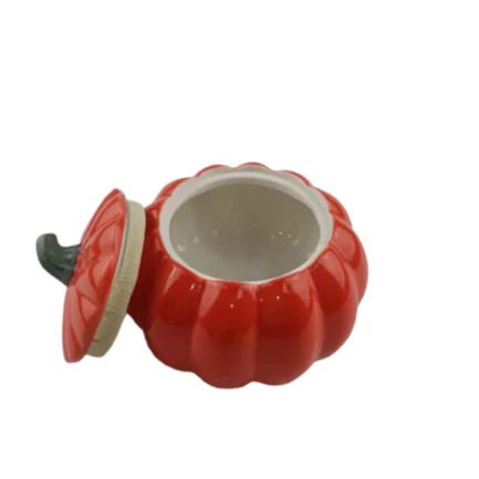 Pumpkin Ceramic Tea Caddy Moisture-proof Storage Tank Personalized Portable Small Sealed Can Snack Jar