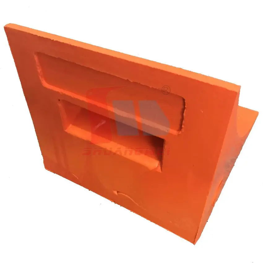 Light Weight PU Orange Trailer Tire Camper Parking Lot Curb Blocks Wheel Chocks Parking Blocks Car Wheel Wedges For Vehicle