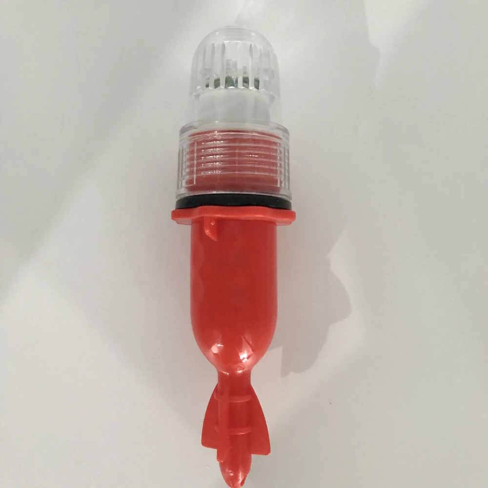 1.5V LED Deep Drop Underwater Fish Attraction Lure Light  Double Color Flash Net Lights