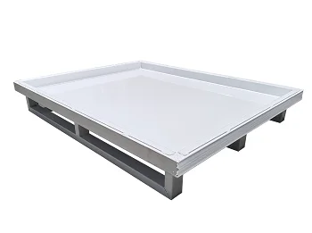 Heavy Duty Forklift Stackable Leakproof iron tray Mesh Pallets Storage Metal Steel Pallet Steel Spill Containment Pallets