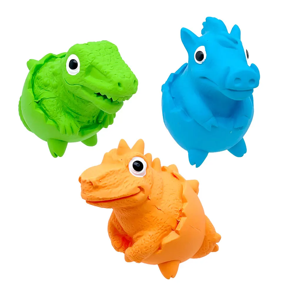 Manufacturer Non Toxic  Latex Squeaky Dinosaur Egg Dog Chew Toys Pet Chew Toys