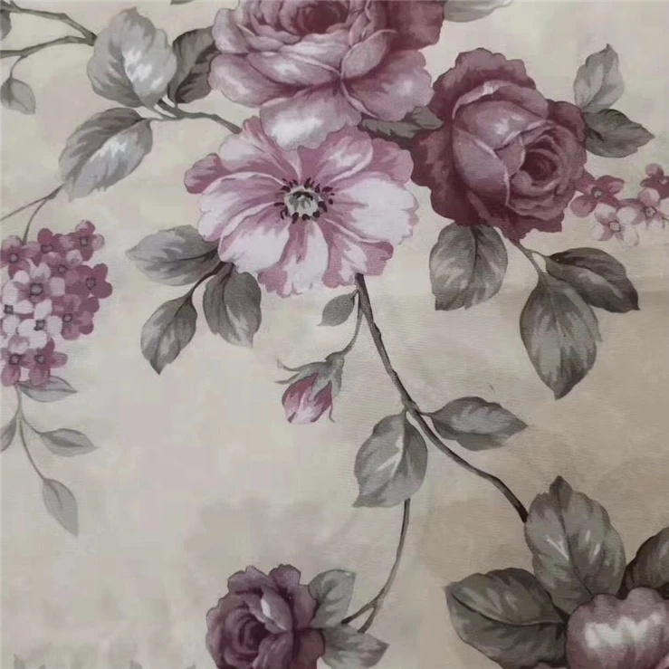 100 polyester super tricot flower printed microfiber velboa plush upholstery fabric