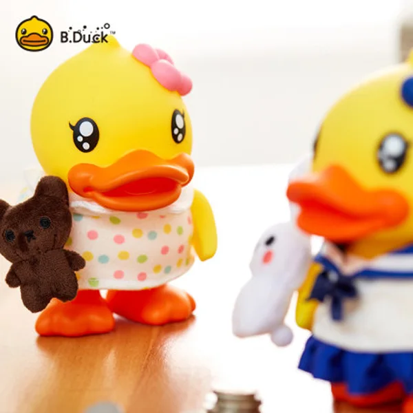 B. Утка пластиковая коробка для денег 16 см ПВХ Забавный и милый экономичный банк для детей подарок