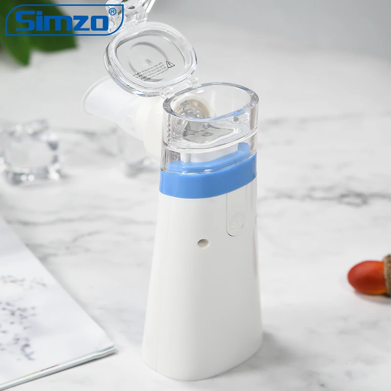 
2020 Amazon Hot Selling High Flow Nebulizer Factory Sell White Noise Machine Emergency Inhaler Mesh Nebulizer For Home-using 