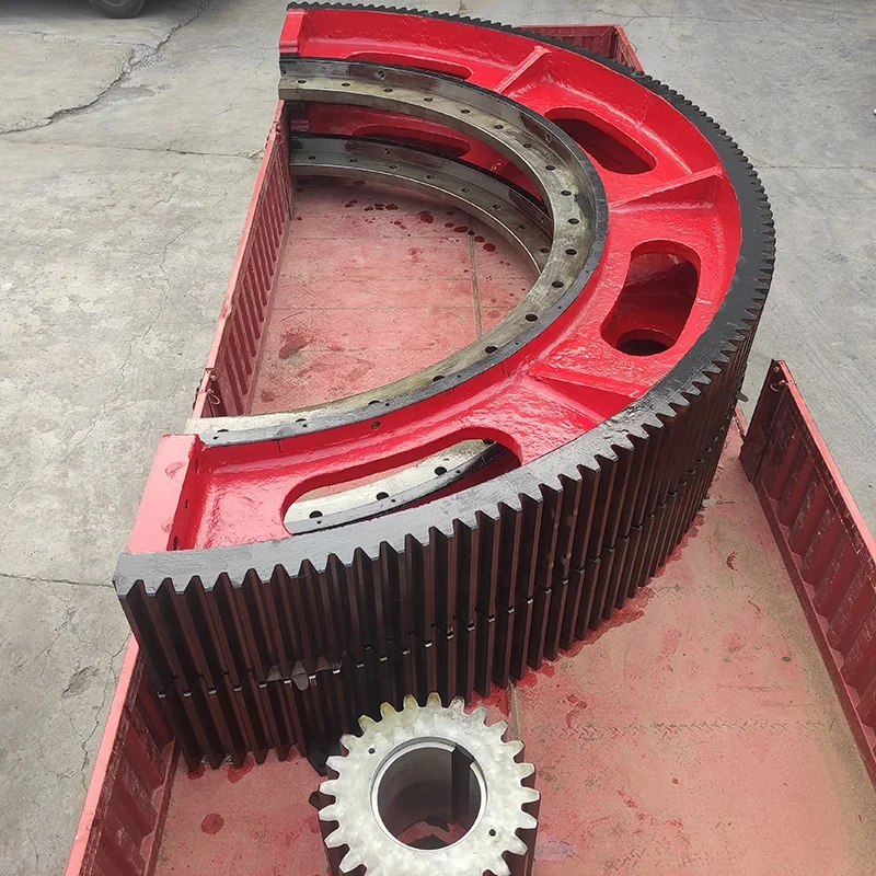 XinxiangYiming OEM custom casting ball mill rotary kiln large diameter gear cement grinding ring gear
