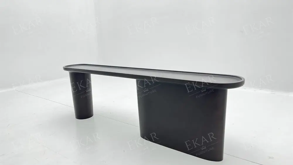 Modern Vintage Iron Gray Imported Metal Paint Sofa Back Table Living Room Furniture with Marble Finish for Home or Hotel Use