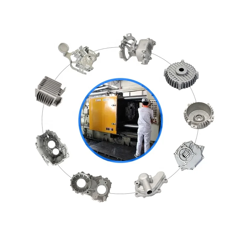 China Factory Custom Magnesium Aluminum Alloy Die Cast Adc12 Aluminum Zinc Metal Die Casting Housing