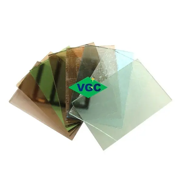 VGC Factory Price 3MM-8MM Custom Decorative Patterned Glass Reeded Textured Glass Patterned Fluted Glass Sheets