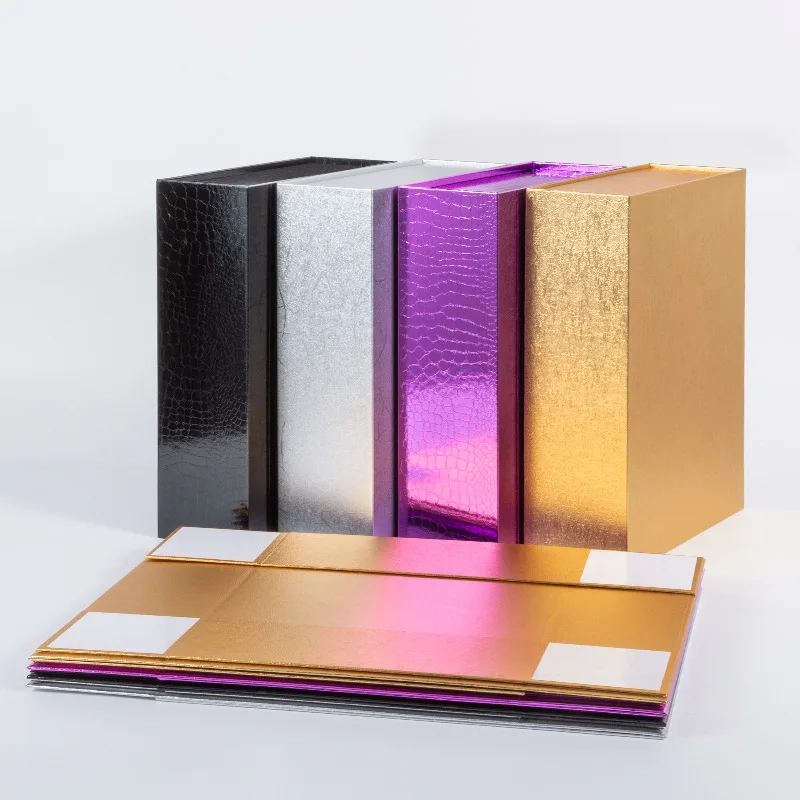 Eco-friendly Custom Design Flat Folding Cardboard Paper Gift Box UV Foil Magnet for Shoes Clothing for Eco-conscious Storage