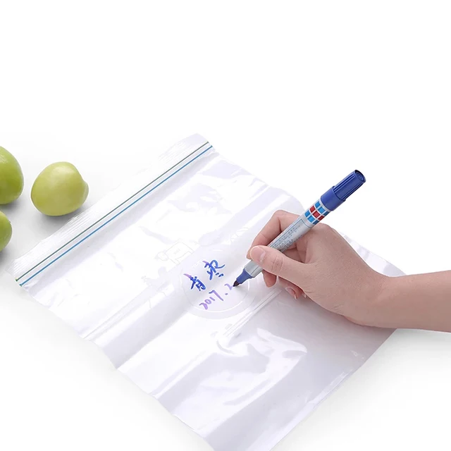 Customised Household Food Freezer Storage Resealable Clear Poly Ziplock Bag/Cusotm Color Line Pe Zipper Plastic Bag