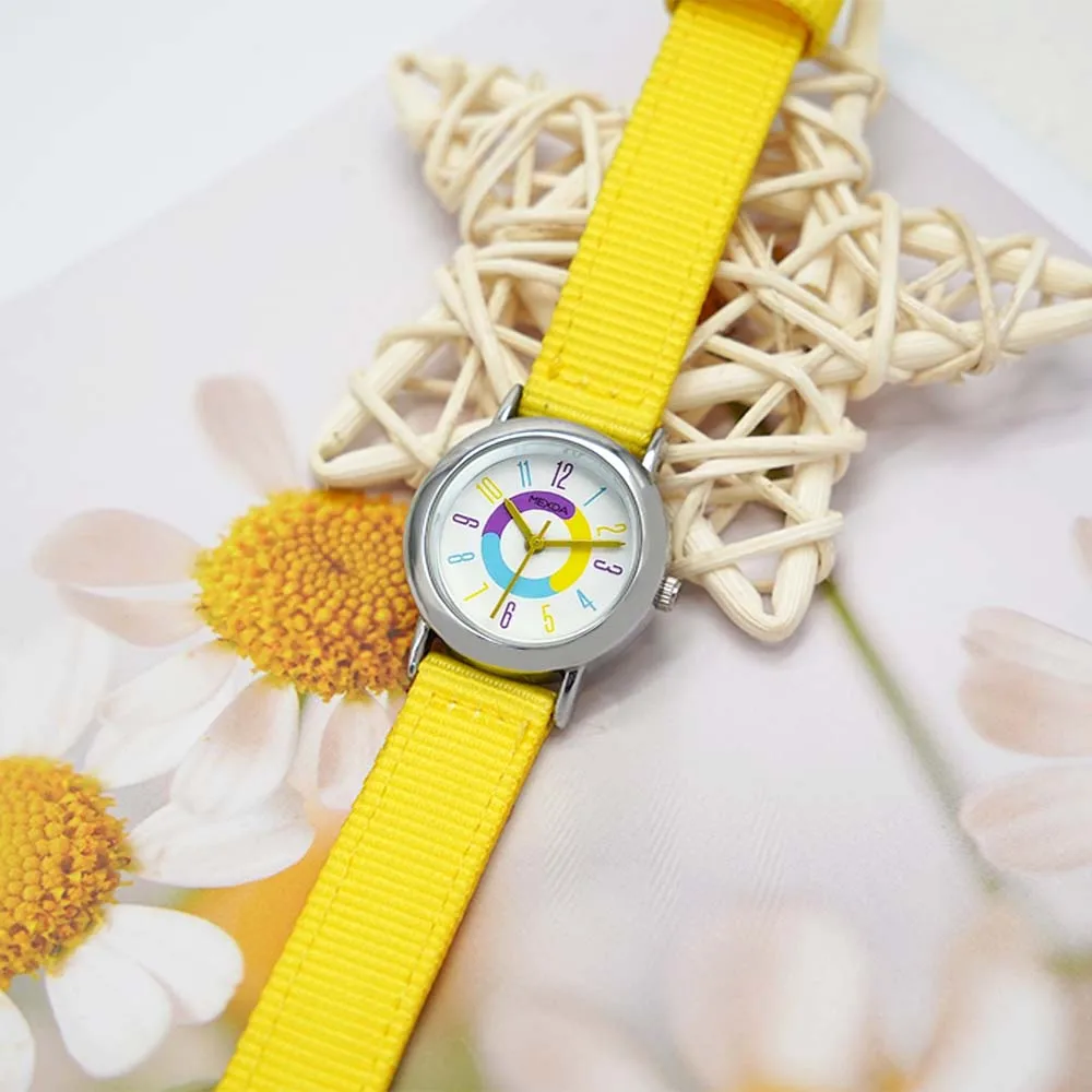 MEXDA Cheap Quartz yellow Children Watch Cute Cartoon Watch For Kids Montre Enfant Analogue Kids Watch