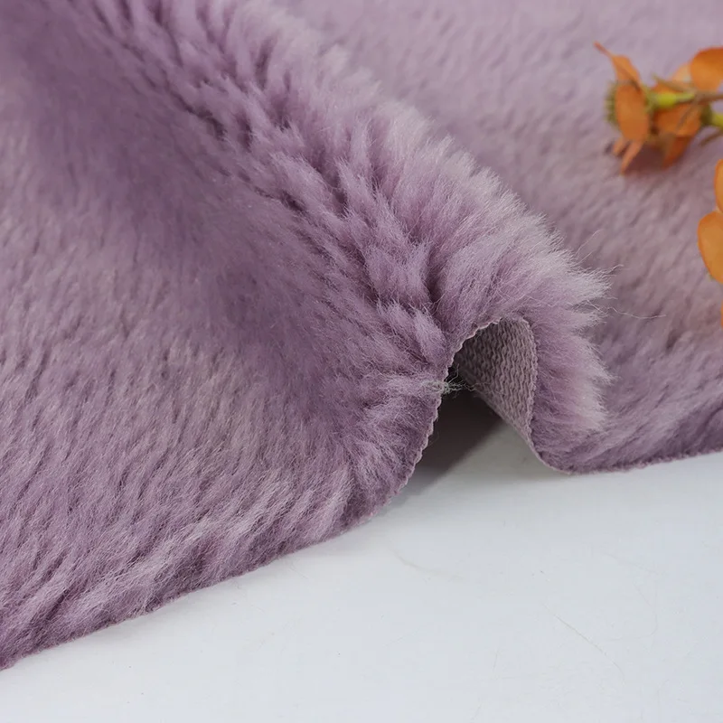 Cheapest best quality multi colour polyester 160cm knitting tweed woolen fleece fabric for autumn and winter blanket