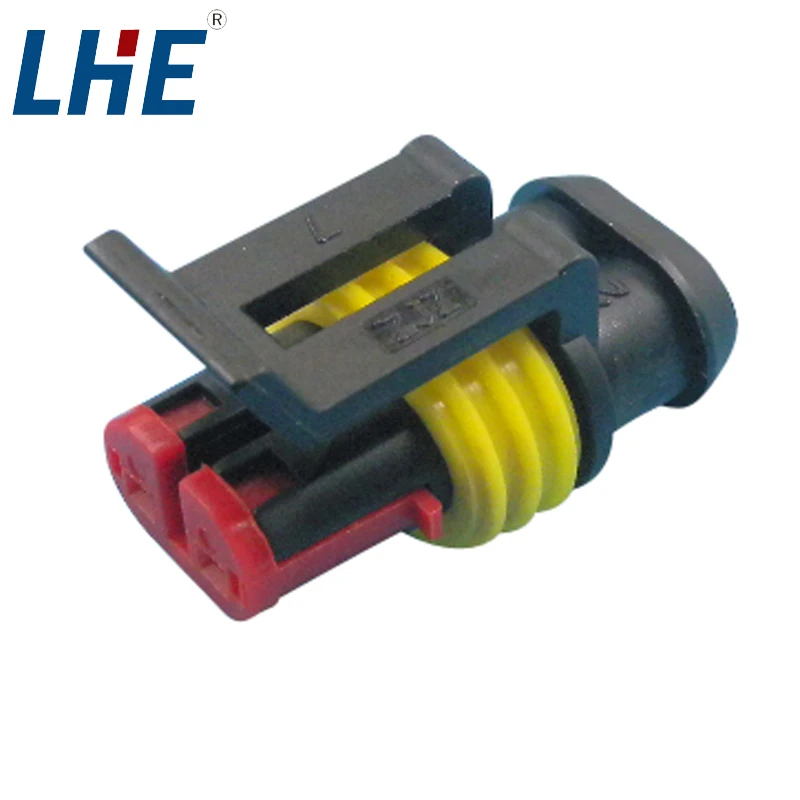 AMP dj7021-1.5-21  pa66 gf25 automotive plug connectors 2 pin connector waterproof