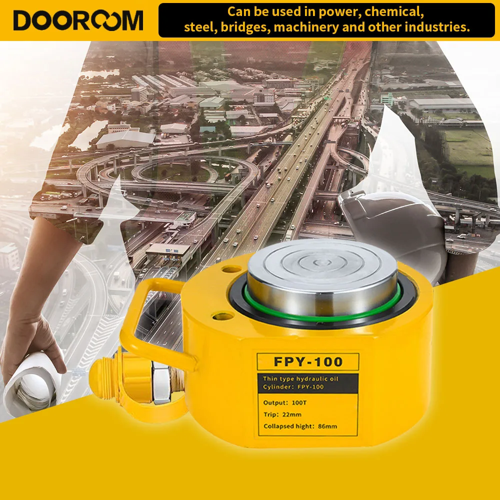 Hot-selling ultra-thin hydraulic jack FPY-100 single-acting hydraulic jack is suitable for lifting