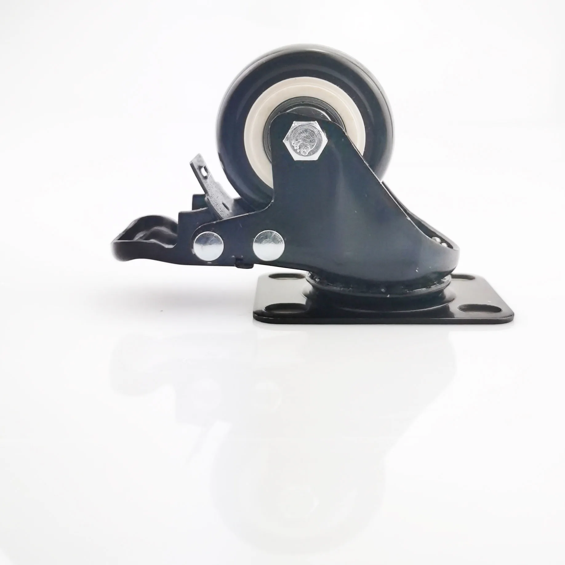 Swivel Castor Furniture Wheel 50mm Rodizio Roda PVC/PU/TPR Caster with Brake