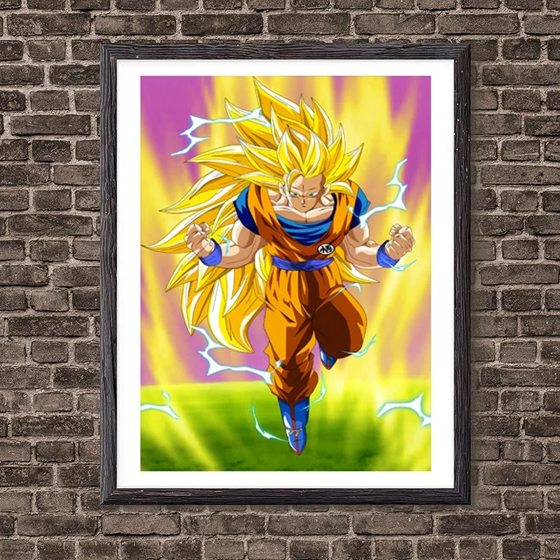 
Custom size Dragon Ball Z 3d lenticular print pictures with frame 