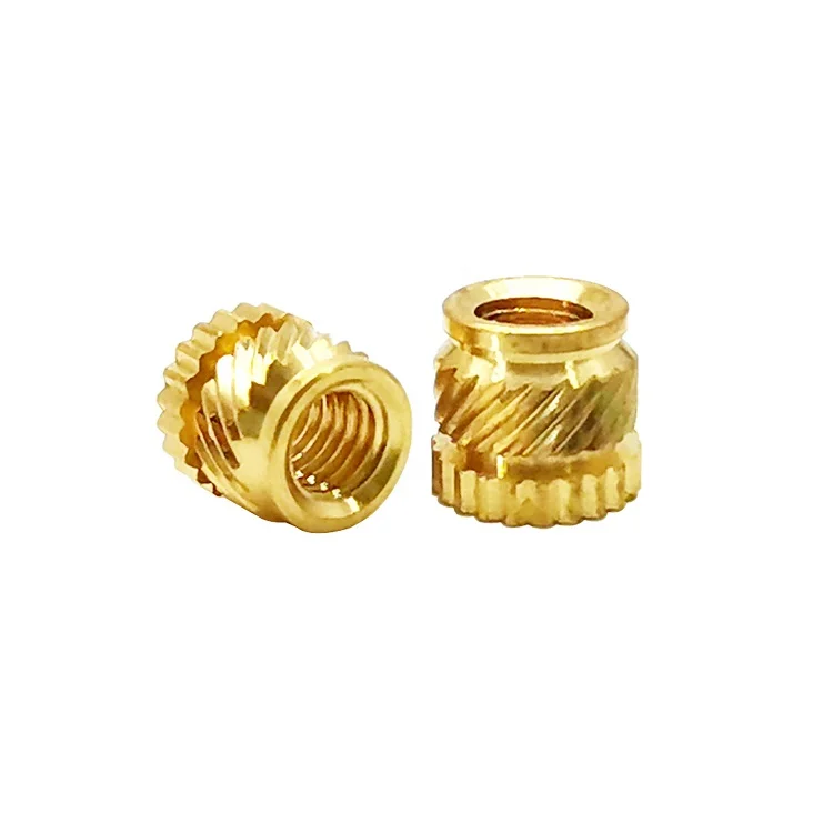M2 M3 M4 M5 M6 Custom Brass Knurled Thread Insert Nut Plastic Insert