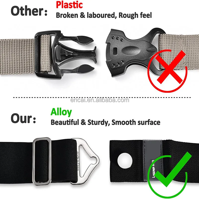 Luggage Straps Suitcase Travel Adjustable Suitcase Belt Silicone Luggage Man Women Travel Accessories