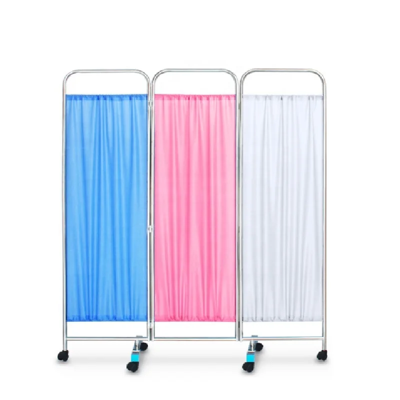 Современный сжатый полноразмерный экран из нержавеющей стали с тремя складками (500*1800 мм) *